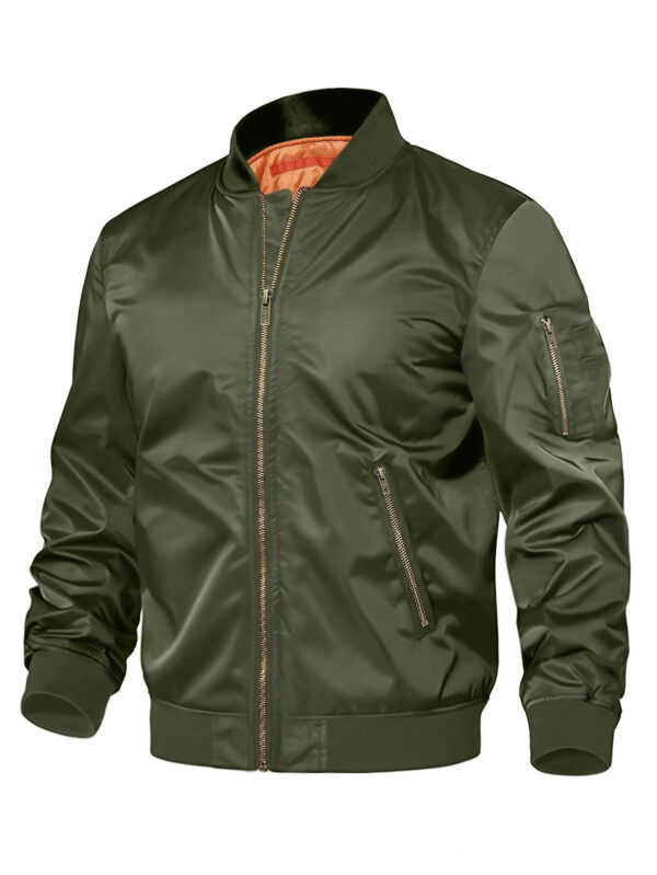 Mens Jacket  Outwear Coat Zipper - Image 5