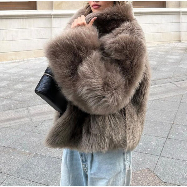 Plush Fur Coat Fashion Casual And Comfortable Eye-catching Warm