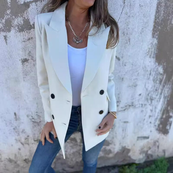 Urban Women's Fashion Lapel Long Sleeve Casual Jacket - Image 8