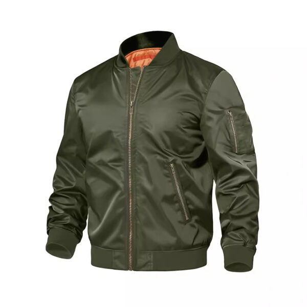 Mens Jacket  Outwear Coat Zipper - Image 6