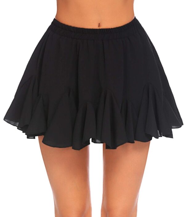 Floral Casual Ruffled Mini Skirt - Image 4