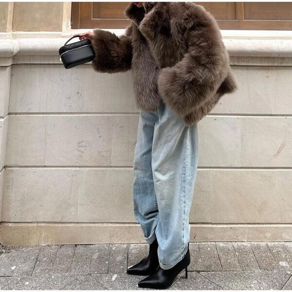 Plush Fur Coat Fashion Casual And Comfortable Eye-catching Warm - Image 3