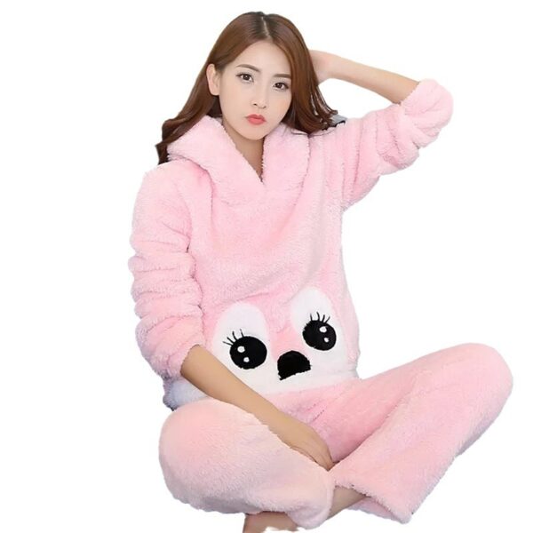 Cute Pajamas Warm Loungewear Women - Image 3