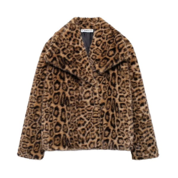 Women's Faux Fur Fluffy Jacket - Image 8