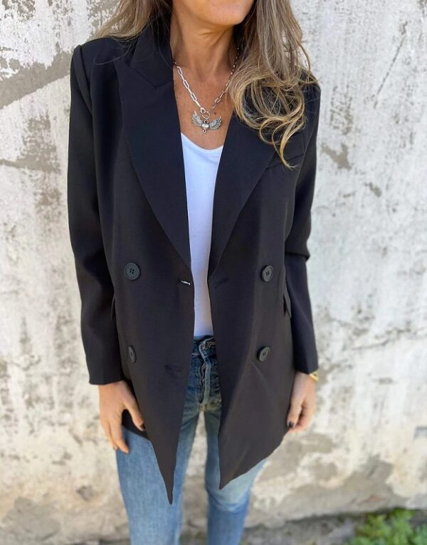 Urban Women's Fashion Lapel Long Sleeve Casual Jacket - Image 4