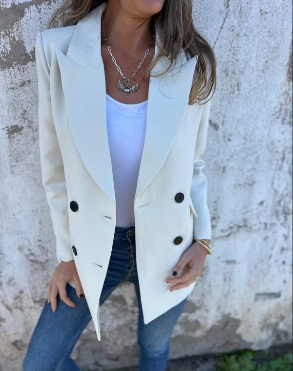 Urban Women's Fashion Lapel Long Sleeve Casual Jacket - Image 5