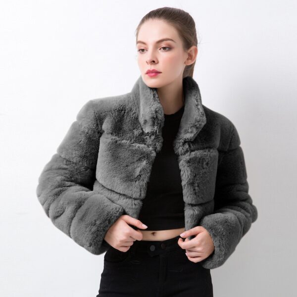 Imitation Fur Women's Coat Imitation Horizontal Stitching - Image 10