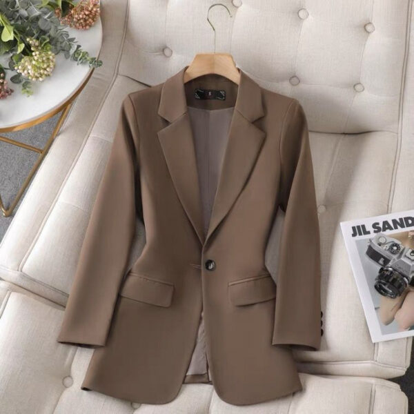 Spring And Autumn All-match Solid Color Suit - Image 6