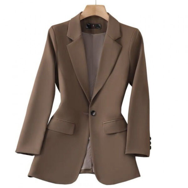 Spring And Autumn All-match Solid Color Suit - Image 4