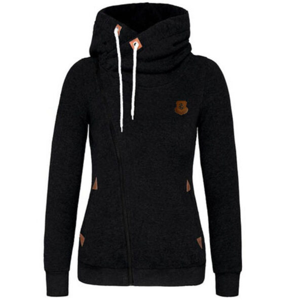 Women's Sport Cardigan Side Zipper Hoodie - Image 3