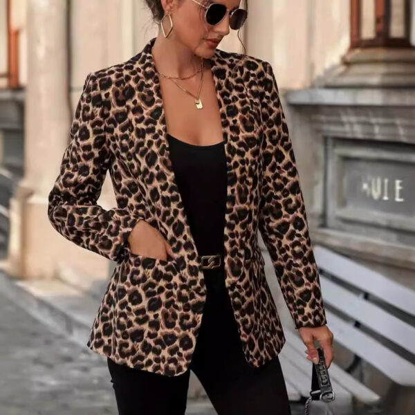 Leopard Print Suit Coat - Image 2