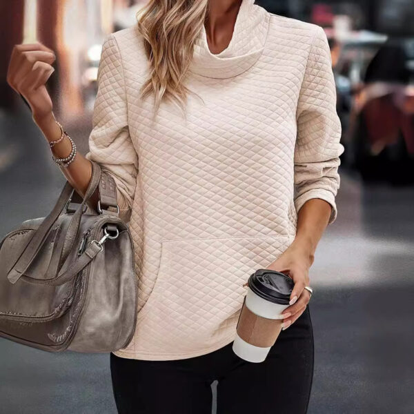 New High Neck Sweater Casual Top