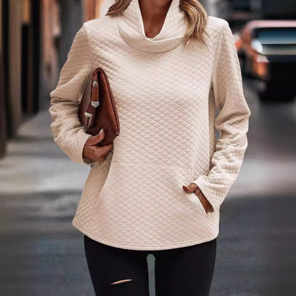 New High Neck Sweater Casual Top - Image 5