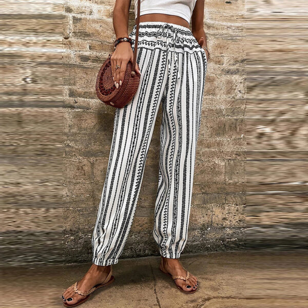 Print Casual Trousers Women - Image 3