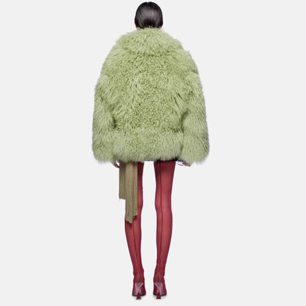 Color Plush Fur Coat Socialite Style - Image 3