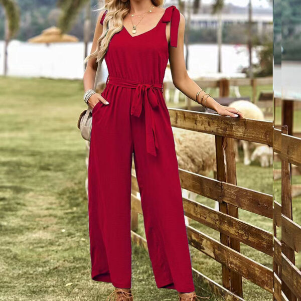 Ladies New Elegant Solid Color Jumpsuit - Image 5