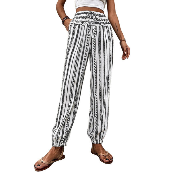 Print Casual Trousers Women - Image 2