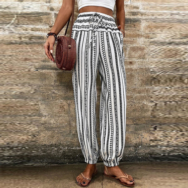 Print Casual Trousers Women