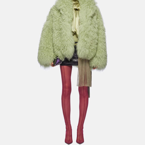 Color Plush Fur Coat Socialite Style - Image 5