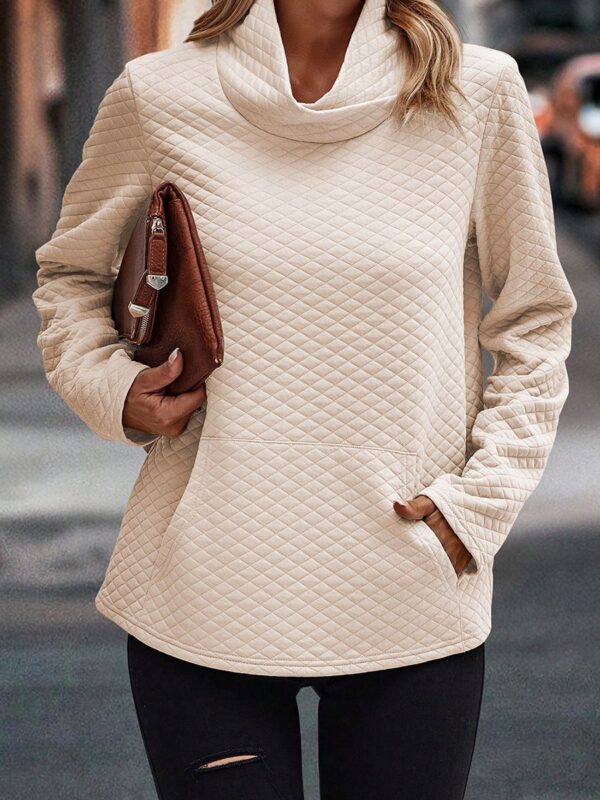 New High Neck Sweater Casual Top - Image 3