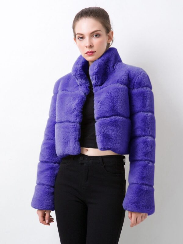 Imitation Fur Women's Coat Imitation Horizontal Stitching - Image 2