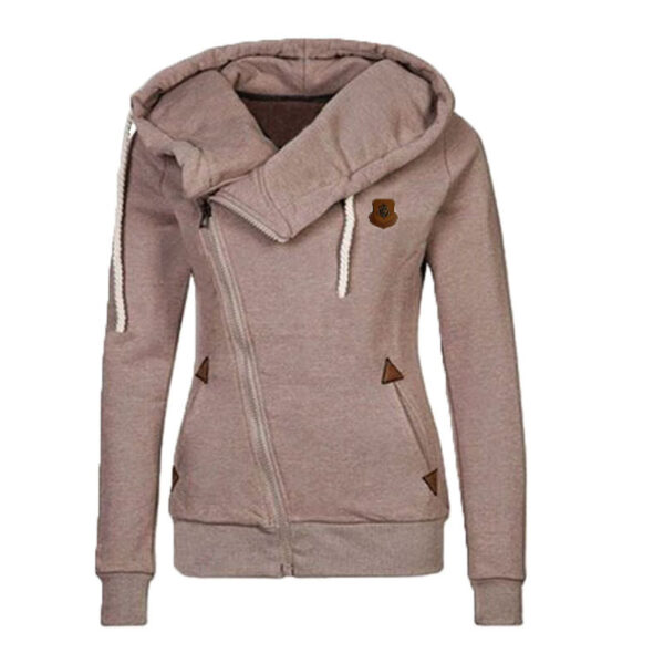 Women's Sport Cardigan Side Zipper Hoodie - Image 4