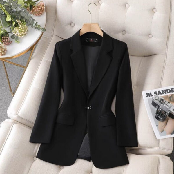 Spring And Autumn All-match Solid Color Suit - Image 5