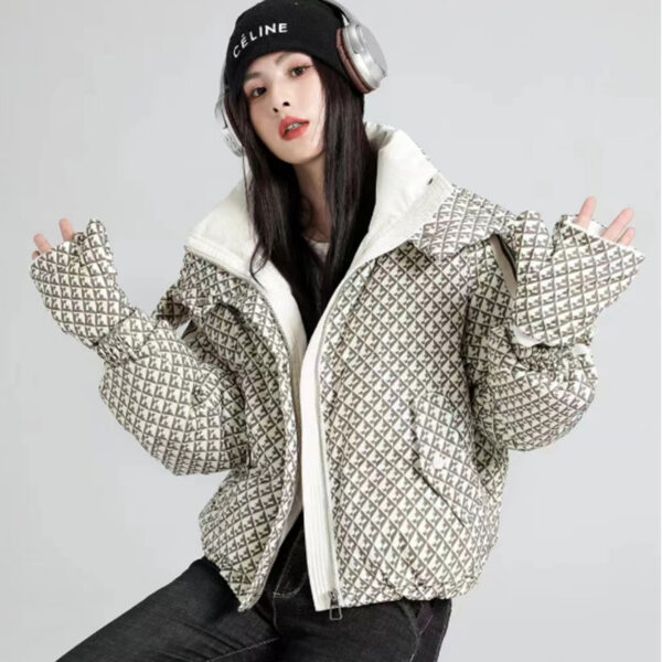 Gloves Down Jacket Women's Large Lapel Fashion Design Thickened Coat - Image 5