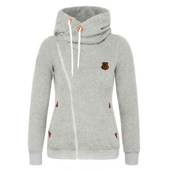 Women's Sport Cardigan Side Zipper Hoodie - Image 6