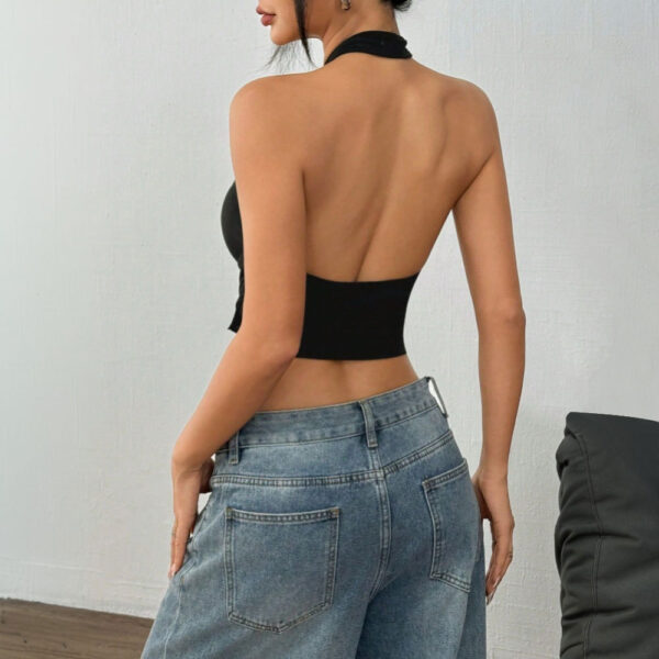 Women's Backless Design Short Top - Image 5