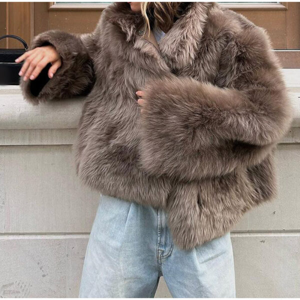 Plush Fur Coat Fashion Casual And Comfortable Eye-catching Warm - Image 2