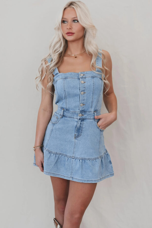 Fashion Hot Girl Denim Women's Dress - Image 4