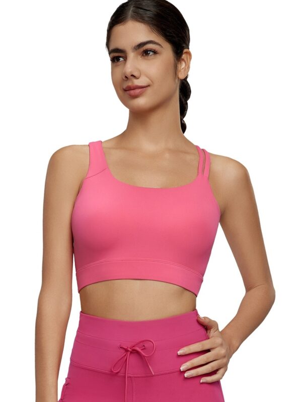 Sexy Oblique Shoulder Sports Vest Female With Chest Pad Temperament Anti-slip Shoulder - Image 6