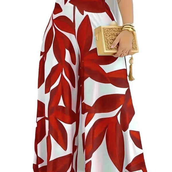 Printed High Waist Fashion Comfortable Wide-leg Pants - Image 3